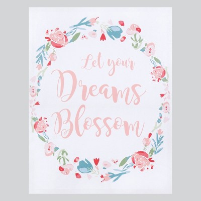 Trend Lab Unframed Wall Canvas Let Your Dreams Blossom