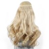 Unique Bargains Women's Big Wavy Hair Extensions High Temperature Fiber Gold Tone 1 Pc - 2 of 3