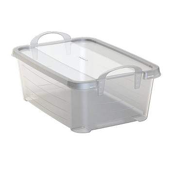 boxsweden Crystal Storage Container with Lid, Medium, 36 x 27 x 14 cm Size