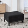 NicBex Storage Ottoman with Reversible Lid Coffee Table,Storage Bench with Rubberwood Legs,Foot Stool for Living Room Bedroom Entryway - 3 of 4