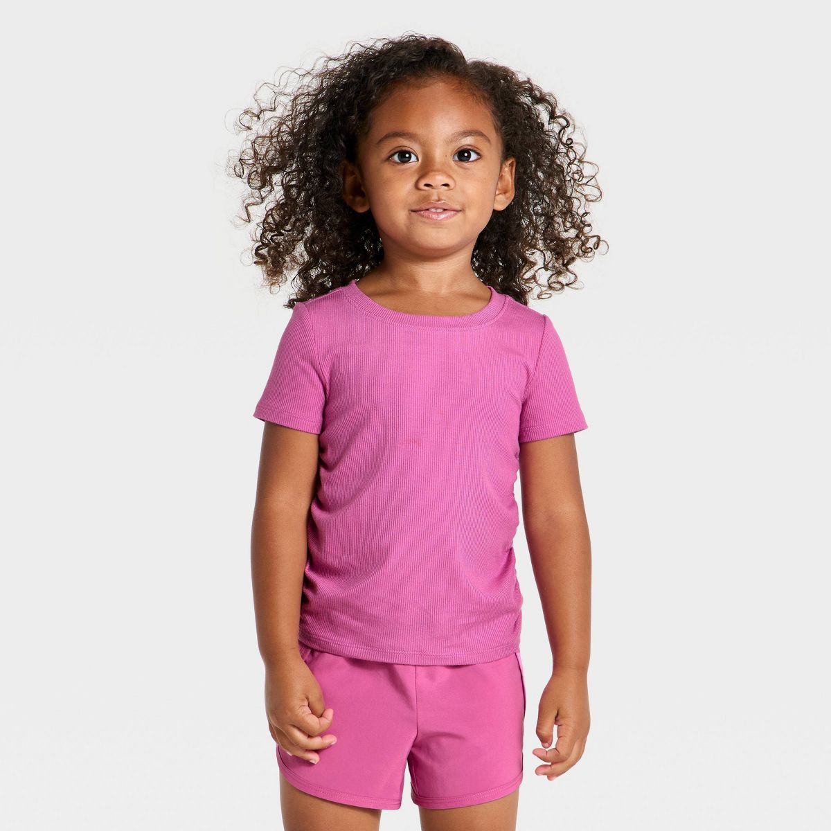 Toddler Girls' Modal Rib Active T-Shirt - All In Motion™ - thumbnail 7