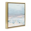 Stupell Industries Pastel Coastal Landscape Floating Frame Canvas Art, Gold, 18" x 18" - 2 of 4
