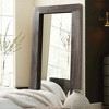 PexFix 31 in. W x 71 in. H Farmhouse Rectangular Solid Wood Framed Full Length Leaning Mirror in Charcoal - 3 of 4