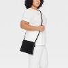 Double Gusset Crossbody Bag - A New Day™ Black
