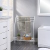 SunnyPoint Freestanding 3 Hanging Bar Towel Rack White (YP-TOWEL-WHT) - 3 of 3