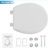 Toilet Seats Elongated,Extra Long Toilet Seat,Built-In Potty Training Seat for Toddlers, Easy Installation & Release with Hardware - 3 of 4