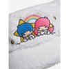 Little Twin Stars Kiki & Lala Rainbow White Faux Shearling Bucket Hat - 3 of 4