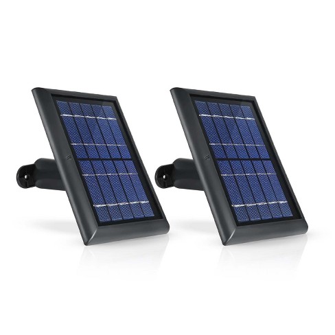 Wasserstein Solar Panel Compatible With Ultra/ultra 2, Arlo Pro 4 And Arlo Floodlight Only With 13.1ft Cable (2 Pack, Black) : Target