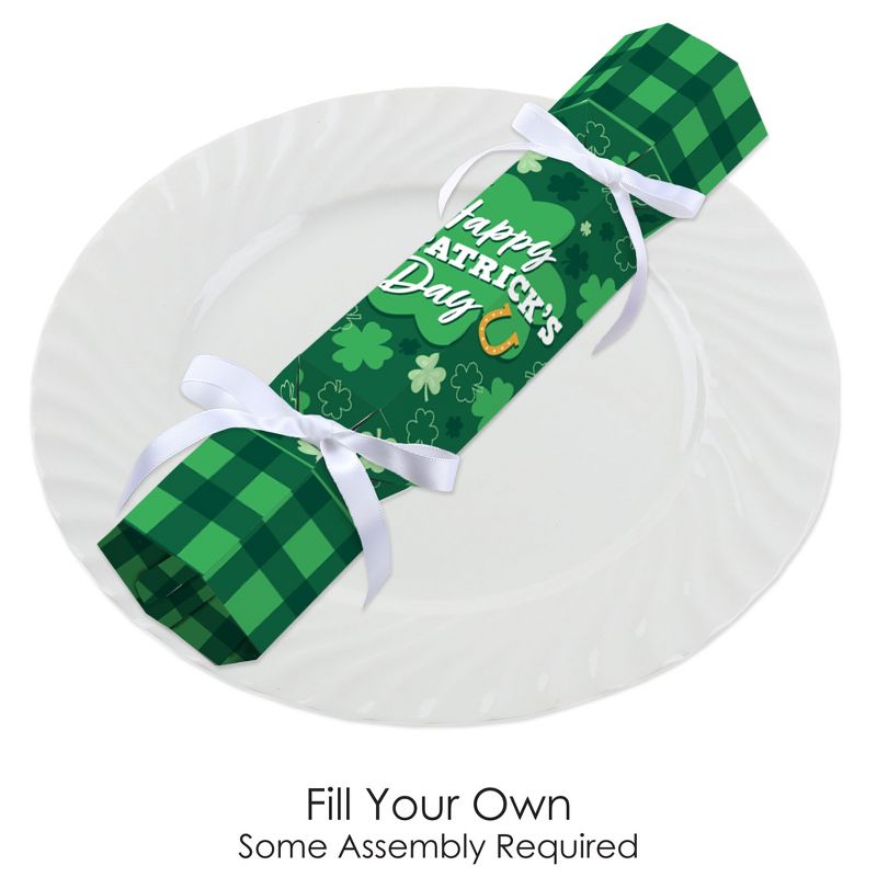 Big Dot of Happiness Shamrock St. Patrick's Day - No Snap Saint Paddy’s Day Party Table Favors - DIY Cracker Boxes - Set of 12, 3 of 10