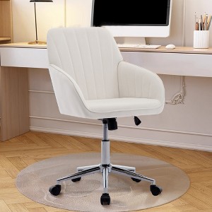VASIP  Ergonomic Office Chair with Adjustable Backrest,Swivel Desk Chair for Long Sitting Comfort,for Home Office, Bedroom,Beige - 1 of 4