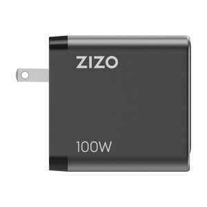 ZIZO PowerVault 100W GaN 3 USB-C + USB-A Wall Charger - Black - 1 of 3