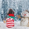 iMountek Pet Christmas Turtleneck Sweater Snowman Stripes Costume for Small Medium Kitten Puppy Cats Dogs Furball - 3 of 4