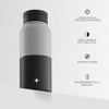 JoyJolt Vacuum Insulated Water Bottle with Flip Lid & Sport Straw Lid - 32 oz Large Hot/Cold Vacuum Insulated Stainless Steel Bottle - 3 of 4