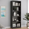 Sevobal Decorarive Bookshelf 5 Shelf Bookcase Adjustable Shelves for Home Office Library, Black, 24.4"*11.6"*68.9" - 2 of 4