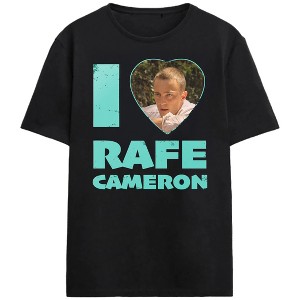 Outer Banks I Heart Rafe Cameron Adult Black Crew Neck Short Sleeve T-shirt - 1 of 3