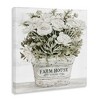 Stupell Industries Farmhouse Planter White Rose Blossoms, 24" x 24" - 3 of 4
