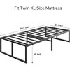 Twin XL Metal Platform Bed with Sturdy Frame for Bedroom - 4 of 4