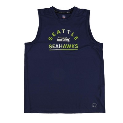 G-III Sports Mens Seattle Seahawks Tank Top, Blue, Large