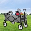 BestMassage Folding Wagon Cart Collapsible Wagon Cart  for Garden Camping Beach Shopping - 2 of 4