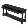 63" Narrow Console Table with Drawers and Shelf, Hallway Table for Entryway, Hallway, Living Room - Maison Boucle - 3 of 4