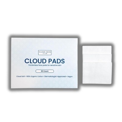 Clean Skin Club Cloud Pads  For Sensitive Skin | Clinically tested and hypoallergenic - 60 Count (CLOUD PADS)