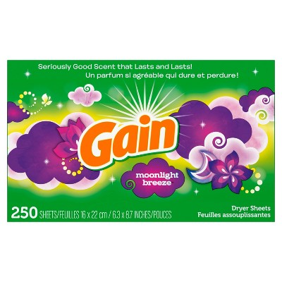 Gain Moonlight Breeze Dryer Sheets - 250ct