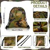 24 Pcs Camo Drawstring Backpacks Bulk, Waterproof Military Style Bags for Gym, Sports, Travel & Party Supplies - 2 of 4