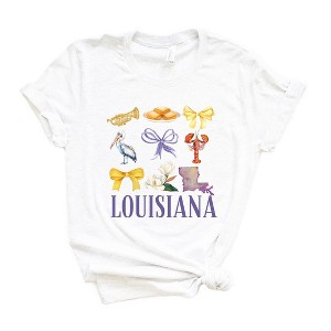 Simply Sage Market Women's Coquette Louisiana Chart Short Sleeve Graphic Tee - 1 of 4