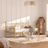 VECELO Metal Daybed with Headboard Heavy-duty Slats Support Sofa Bed Platform Mattress Foundation, Easy Assembly - 2 of 4
