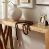 Sagebrook Home Wooden Beaded Garland - Contemporary 30" Mango Wood Home Decor Beaded Accent - 2 of 4