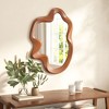 Zuo Modern Foz Mirror Brown – 34.8" Height Solid Wood Frame with Organic Shape - 2 of 4