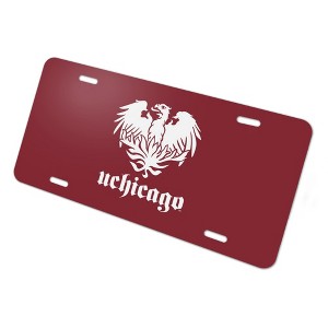 University of Chicago Primary Logo Novelty Metal Vanity Tag License Plate - 1 of 4