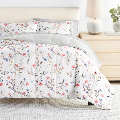 7PC Bedding Bundle, Patterned Comforter and Solid Sheet Set - Becky Cameron