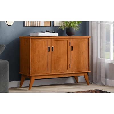 WyndenHall Tierney SOLID HARDWOOD 50 inch Wide Rectangle Mid Century Modern 3 Door Sideboard Buffet in Teak Brown — фото 2