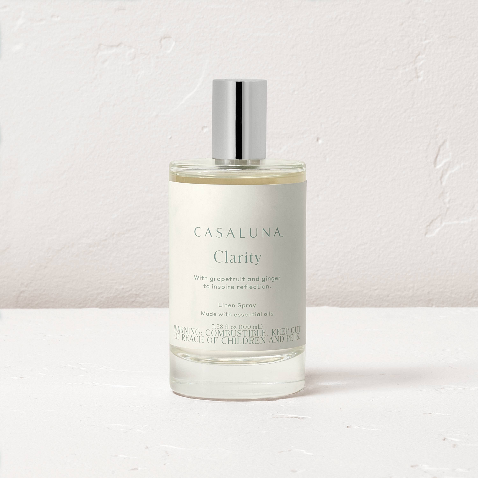3.38floz Clarity Core Linen Spray White - Casaluna™