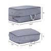 REGALWOVEN Foldable Organizing Clothing Storage Bags with Handle 2 Pcs - 2 of 4