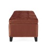 Lyngins Rectangular Storage Ottoman,Upholstered Storage Bench for Living Room,Velvet Foot Rest for Living Room,Bedroom,Entryway - 4 of 4