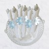 Big Dot of Happiness Winter Wonderland - Snowflake Holiday Party and Winter Wedding Paper Napkin Holder - Napkin Rings - Set of 24 - 3 of 4