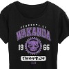 Women's - Marvel - Black Panther Property of Wakanda Short Sleeve Graphic T-Shirt - 2 of 4