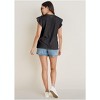VENUS Womens Ruffle Sleeve Tee - 3 of 4
