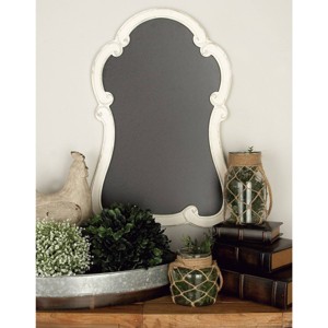 Wood Sign Arched Wall Decor with Chalkboard White - Olivia & May: Vintage Style, Carved, Vertical Orientation, Spot Clean - 1 of 4