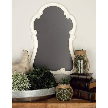 Wood Sign Arched Wall Decor with Chalkboard White - Olivia & May