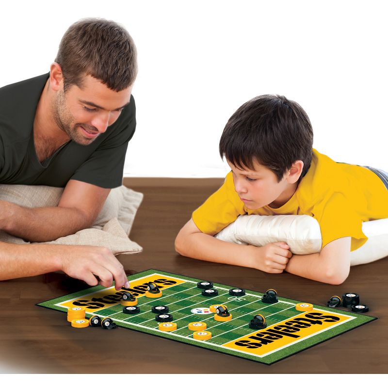 MasterPieces Officially licensed NFL Pittsburgh Steelers Checkers Board Game for Families and Kids ages 6 and Up, 5 of 6