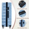 FONTOI Hardshell Luggage Set 3 Piece(20/24/28 Inch), Travel Suitcase with Spinner Wheels for Men Women, Blue, 11.3"*29.4"*19.5" - 4 of 4