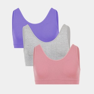 Fruit of the Loom Girls 3PK Seamless Bralette - 1 of 4