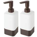 mDesign Ceramic Refillable Liquid Soap Dispenser Pump