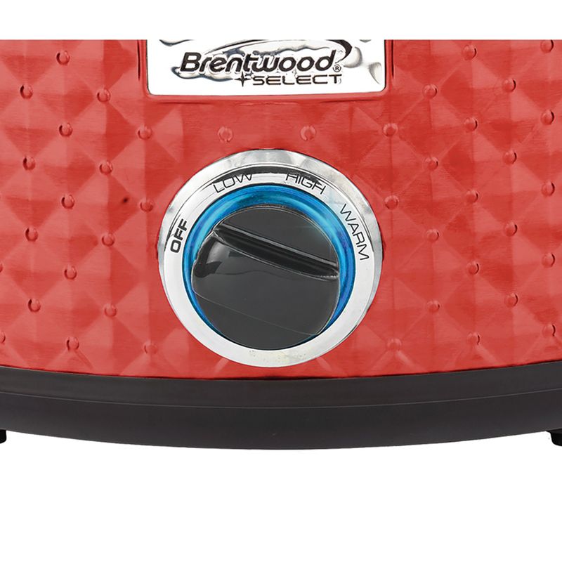 Brentwood Select 7 Quart Slow Cooker in Red, 3 of 5