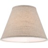 Springcrest Set of 2 Empire Lamp Shades Fine Burlap Small 6" Top x 12" Bottom x 9" Slant Spider Replacement Harp and Finial Fitting - 3 of 4
