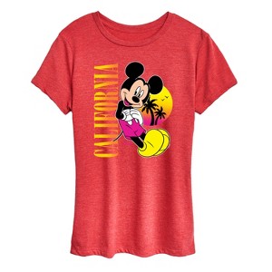 Women's - Disney - Mickey Mouse California Short Sleeve Graphic T-Shirt - 1 of 4