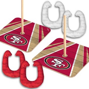 NFL San Francisco 49ers Horseshoe Bag Toss Game Set - 1 of 4